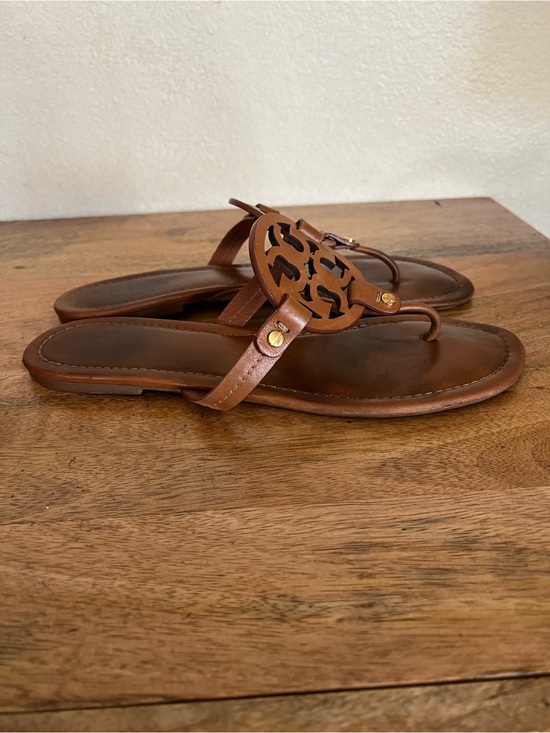 Tory Burch Shoes - Tory Burch Miller Brown Leather Sandals Size 11 M